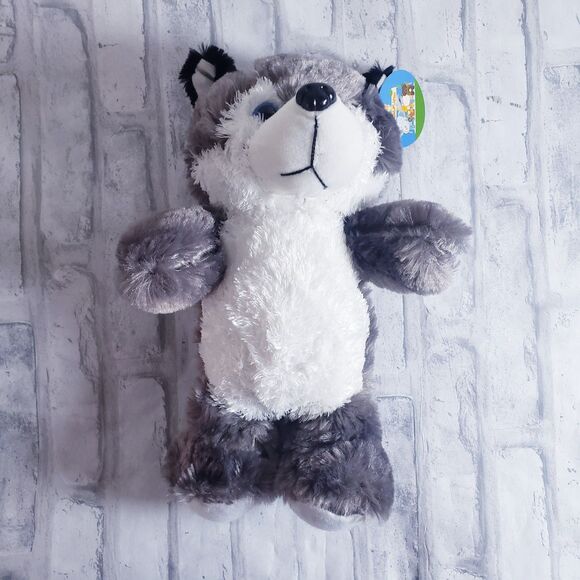 Soft Cuddly Husky Plush Puppy Toy - Picture 2 of 4